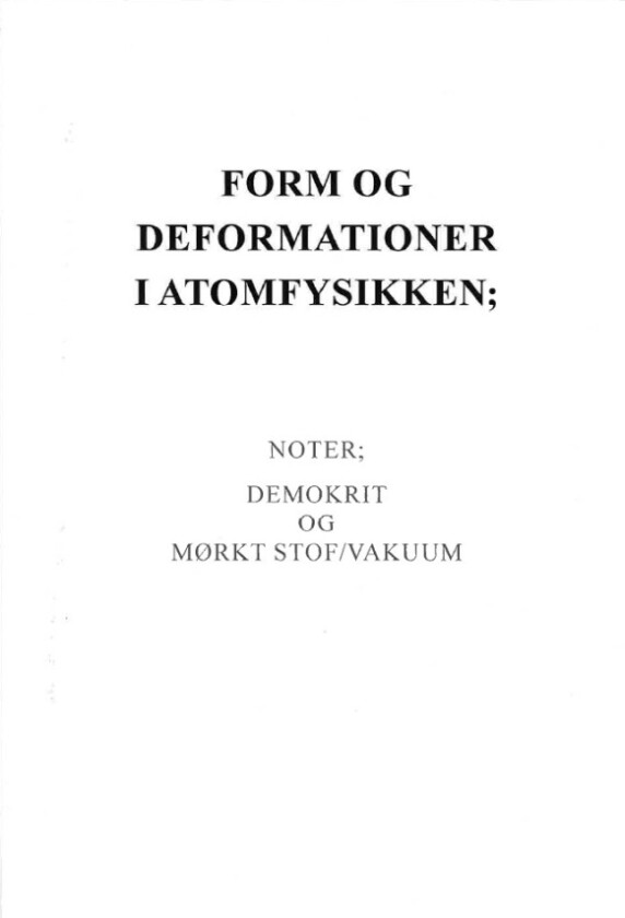 FORM OG DEFORMATION | Jan AIST Olsen | Språk: Dansk