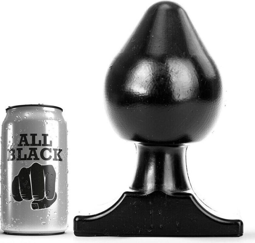 HELT SVART - ANALPLUGG 19 CM