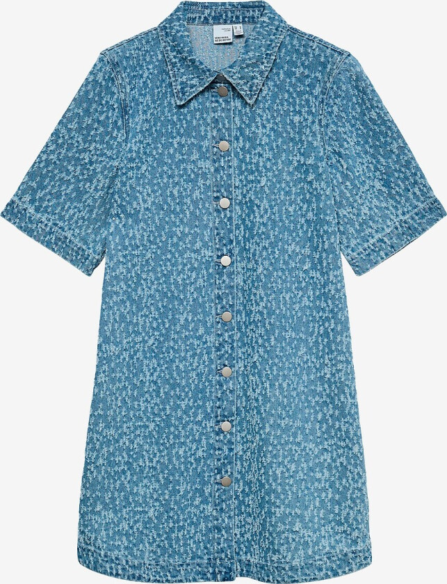 Denimkjole vmcFenja 2/4 Frayed Short Dnm Dress - Blå