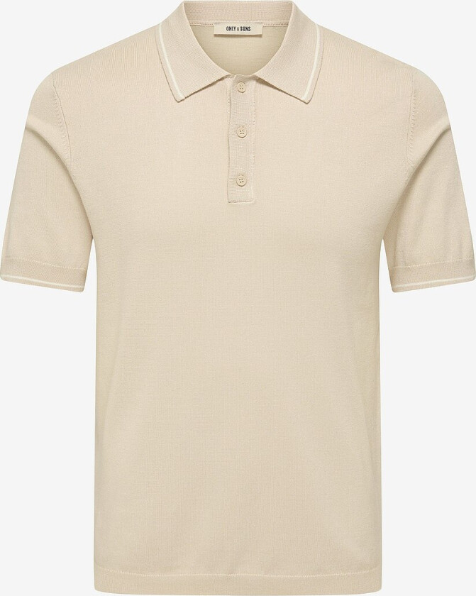 Pologenser onsWyler Life Reg 14 SS Polo Knit - Grå