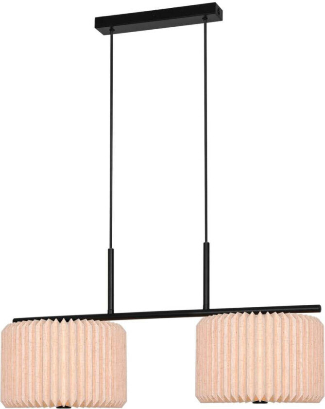 Vivienne takpendel 2-lys - Svart