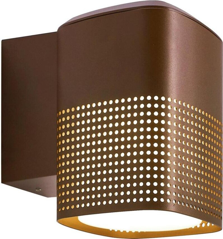 Sidara vegglampe utendørs ned lys seaside IP54 - Metallisk Brun