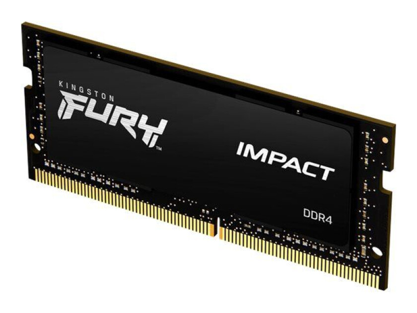 FURY Impact - DDR4 - modul - 16 GB - SO DIMM 260-pin - 3200 MHz / PC4-25600 - CL20 - 1.2 V - ikke-bufret - ikke-ECC - svart