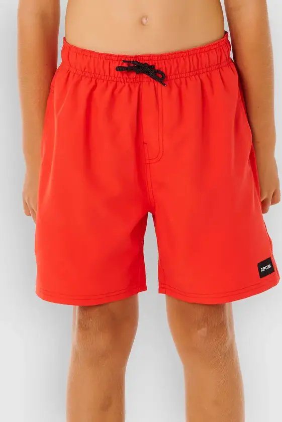 Offset Volley Kids Boardshorts rød