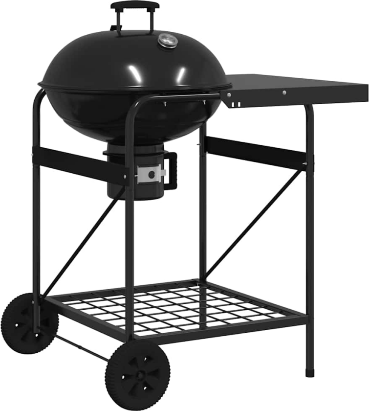 Svart Stål Standard Bærbar Utendørs grill Rektangulær