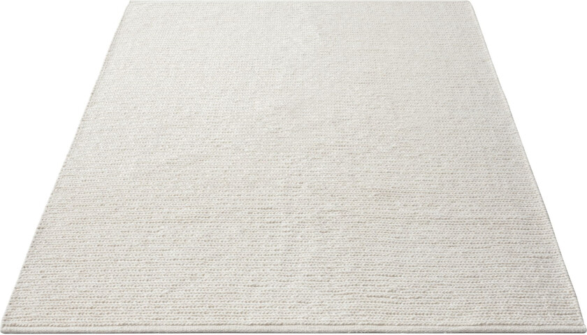 Gulvteppe - 140x200 cm - Lysegrå teppe med sklisikker bakside - Løst teppe fra Nordstrand Home Maja