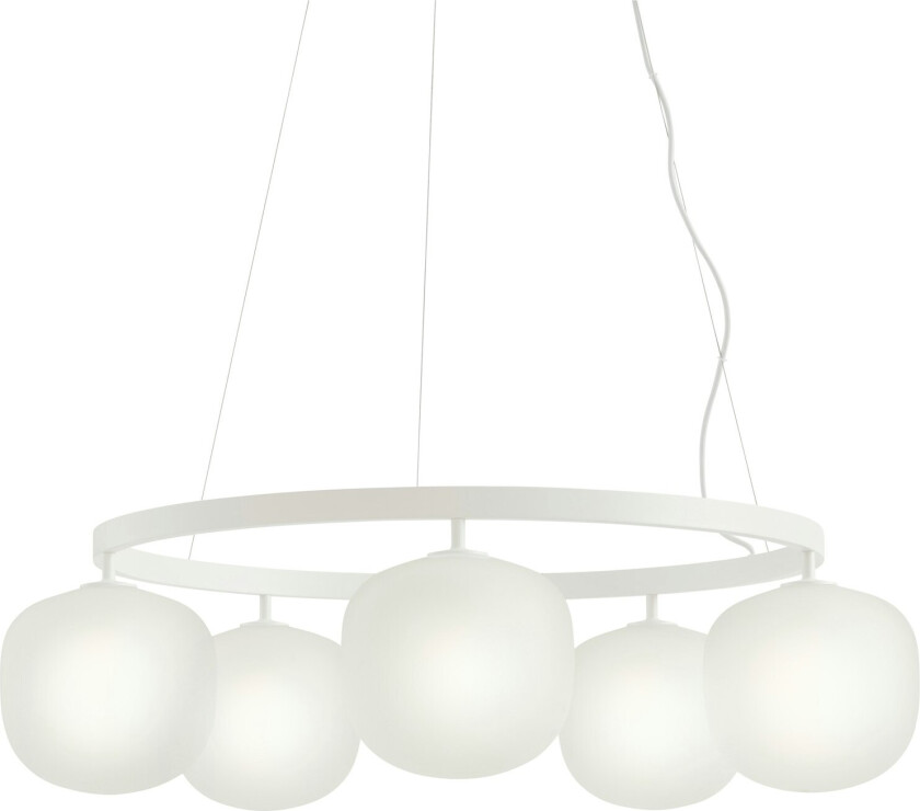 Rime Lysekrone 80 Cm - Pendellamper Aluminium Hvit - 44811