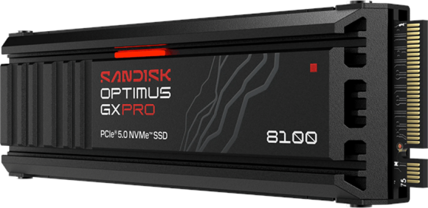 Optimus GX PRO 8100 SSD - 2TB - M.2 2280 - PCIe 5.0 - Med varmespreder