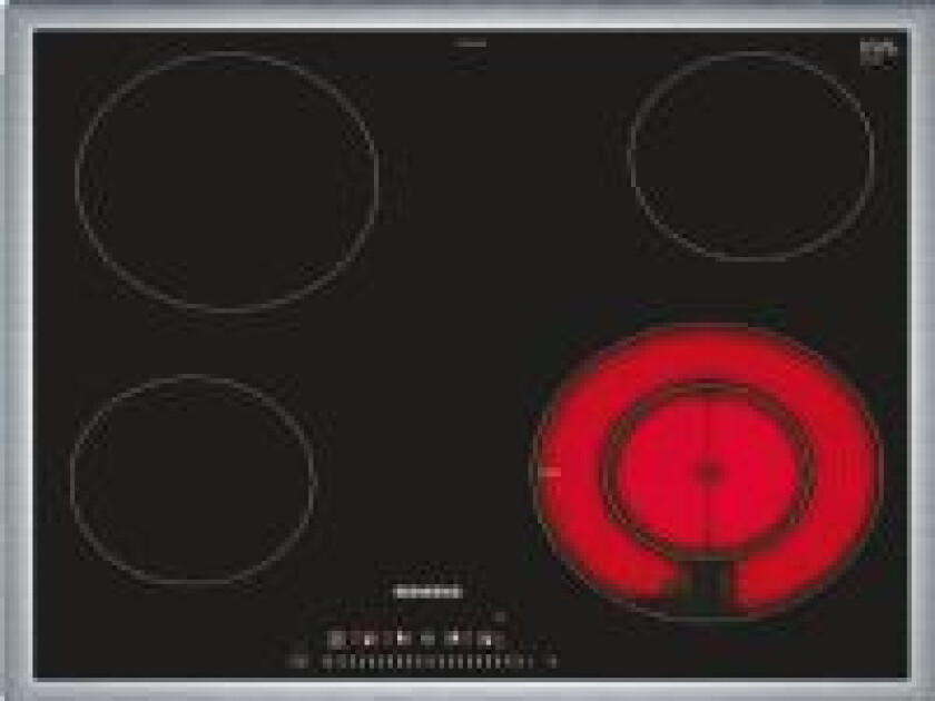 iQ300 ET645FFN1E, Sort, Innebygget, 60 cm, Keramisk, 4 zone(s), 4 zone(s)