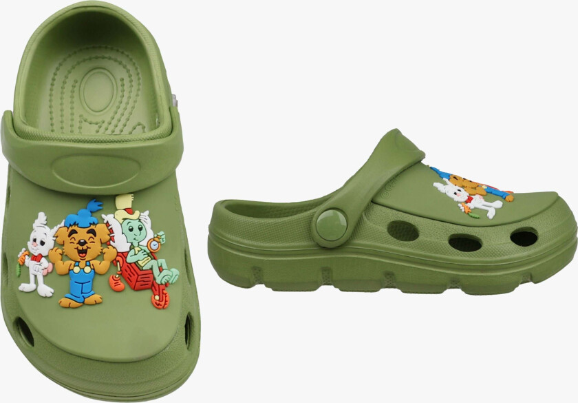 Bamse Slippers, Green, 26-27 - Innesko & Tøfler