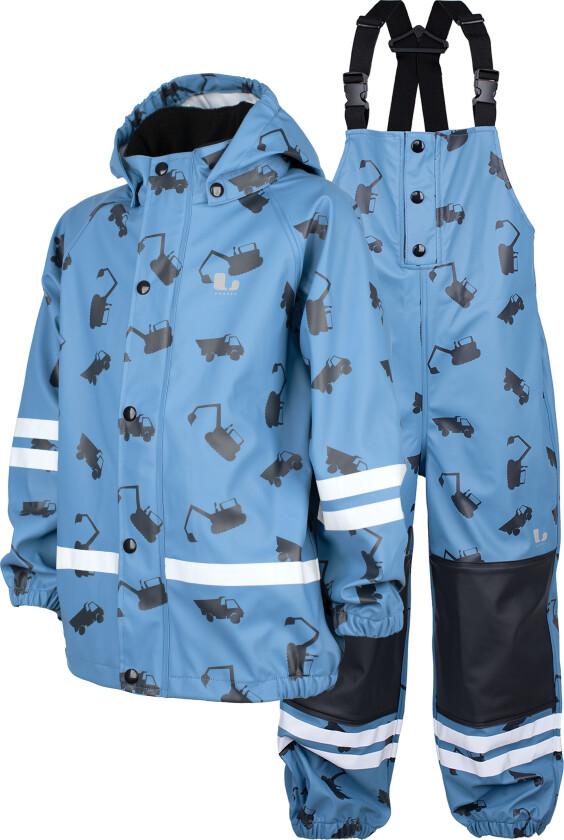 Kids' Vattholma Rain Set Blue/black