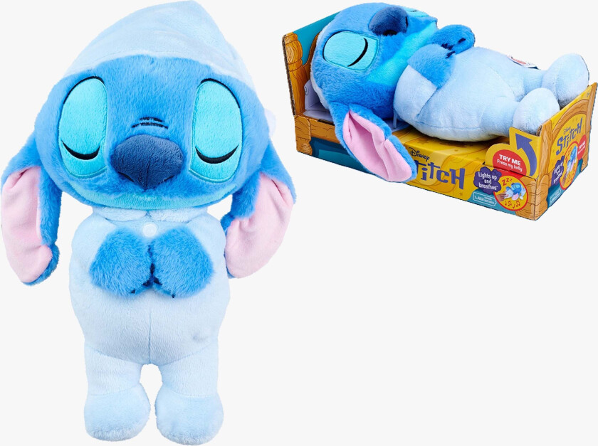 Disney Stitch Kosedyr Sovende Stitch 31 cm - Kosedyr