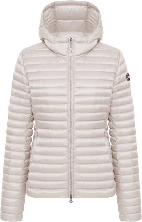 Women's Light Down Jacket With Hood Porcelain
