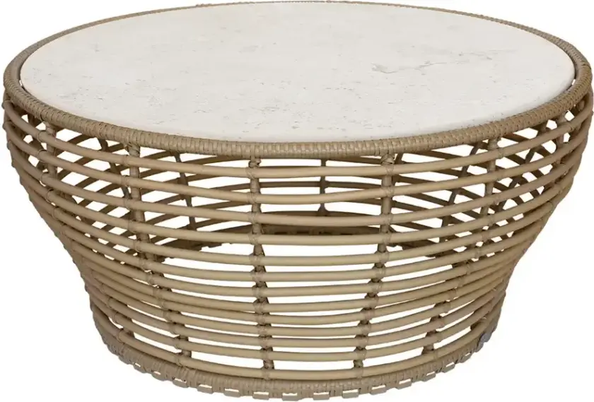 Basket kaffebordunderstell 95 cm Naturlig