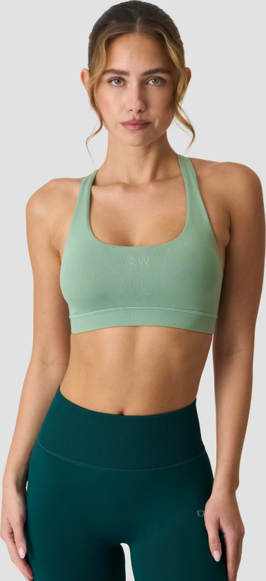 Define Seamless Racer Back Sports Bra - Grønn - Dame - Sports-BH - Middels støtte