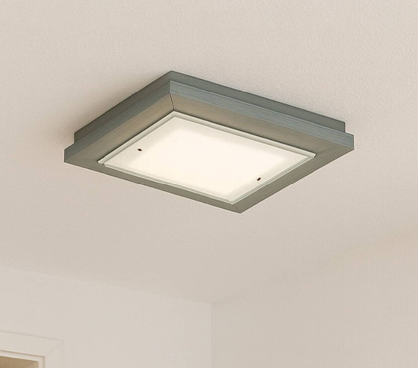 Taklampe Tally, bredde 32 cm, salviegrønn, tre, E27