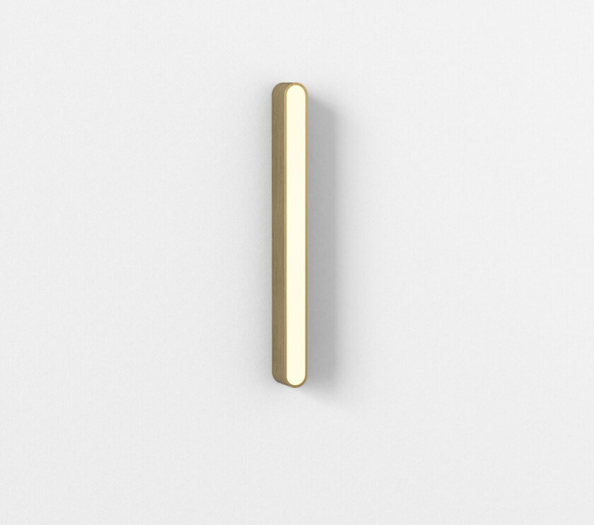 Atticus 600 vegglampe for baderom IP44 13,4W 3000 Kelvin - Dimbar - Børstet messing