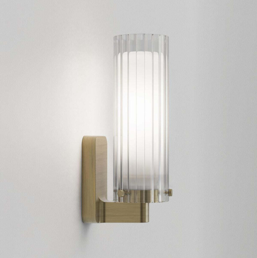 Ottavino vegglampe IP44 - Krom - Børstet messing