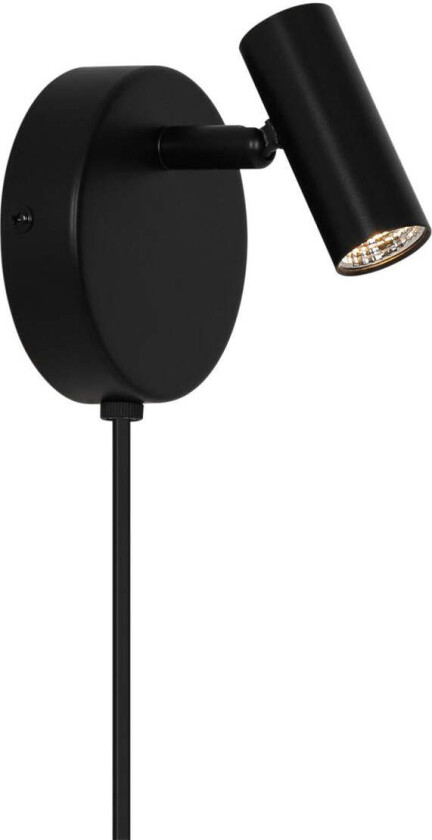 Omari round vegglampe 3,2W 2700 Kelvin - Svart