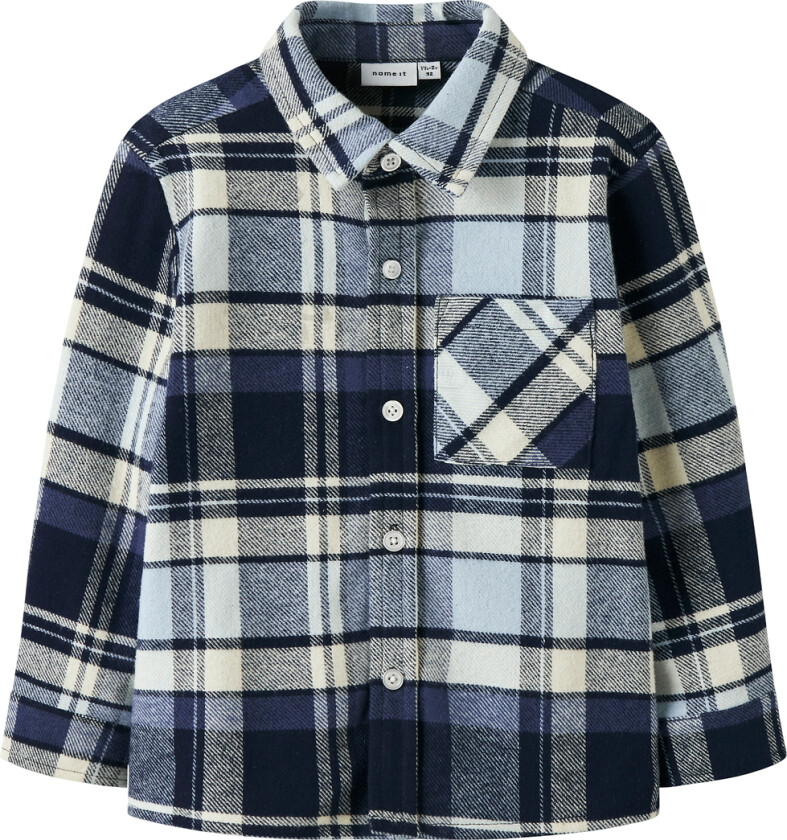 Bilde av Skjorte - NmmDetalj - Blue Tåke - - 5 år (110) - Skjorte