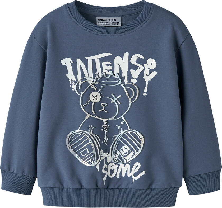 Collegegenser - NmmDonvu - Vintage Indigo - - 3 år (98) - Collegegenser