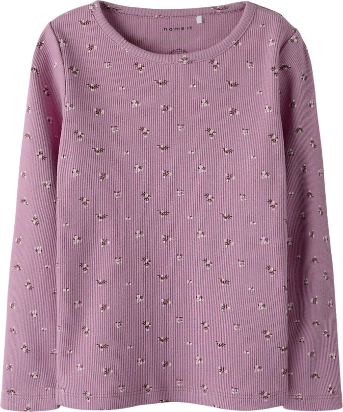 Genser - NmfPolinne - Rib - Mauve Orchid - - 1½ år (86) - Genser