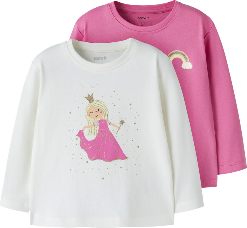 Genser - 2-pack - NmfVeen - Cloud Danser/Strawberry Måne - - 3 år (98) - Genser