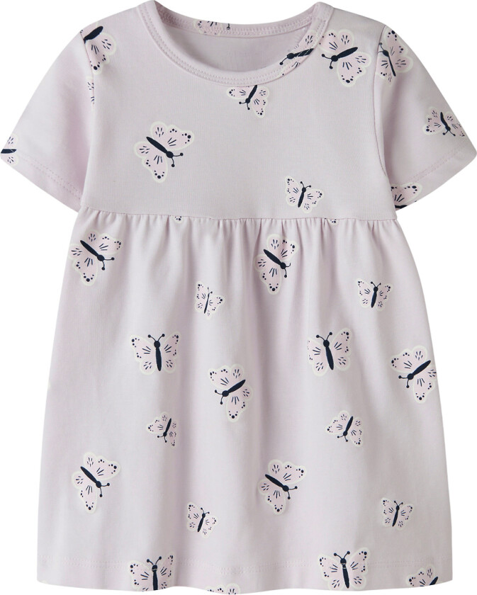 Kjole - NbfVandora - Lavender Tåke/Sløyfe - - 62 - Kjole