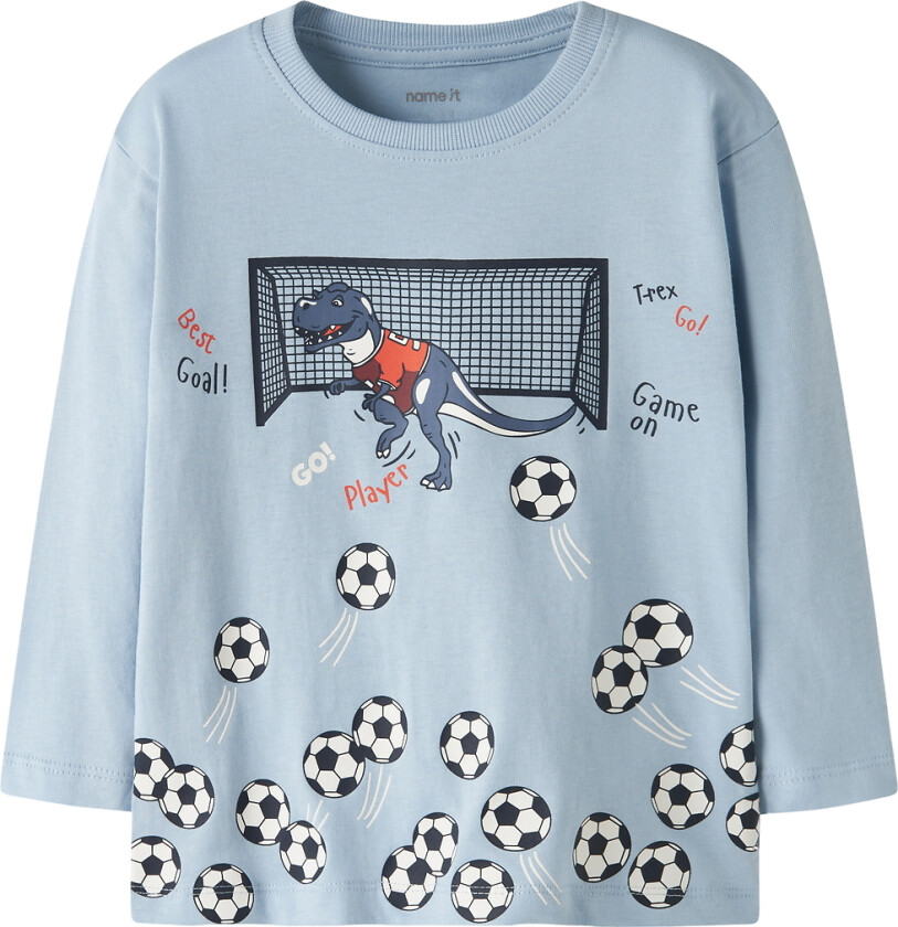 Genser - NmmVilasse - Blue Tåke/Fotball - - 3 år (98) - Genser