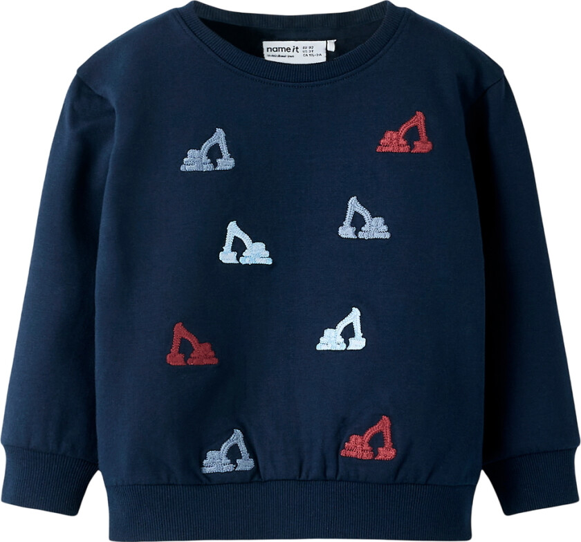 Collegegenser - NmmSandro - Navy Blazer - - 4 år (104) - Collegegenser