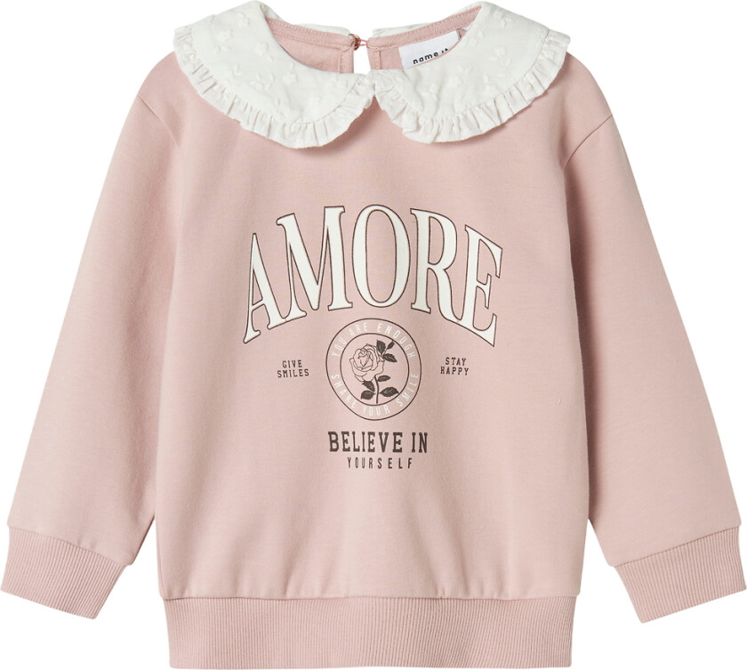 Collegegenser - NmfOloula - Polert Lilac - - 7-8 år (122-128) - Collegegenser