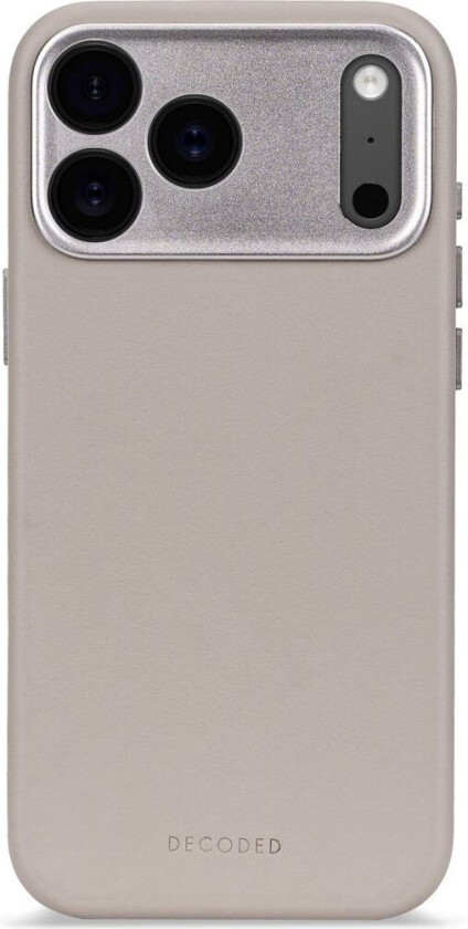 Lær Bakdeksel MagSafe (iPhone 17 Pro Max) - Beige