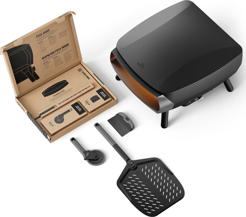 Piccolo Rotante 16" pizzaovn inkl. toolbox, svart