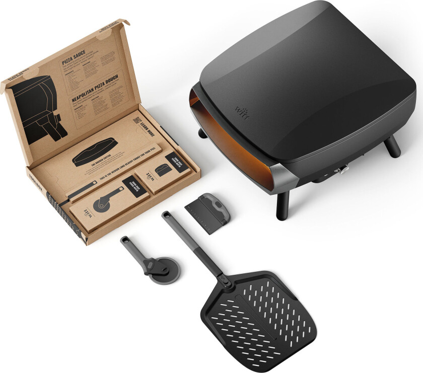 Piccolo Rotante 13" pizzaovn inkl. toolbox, svart