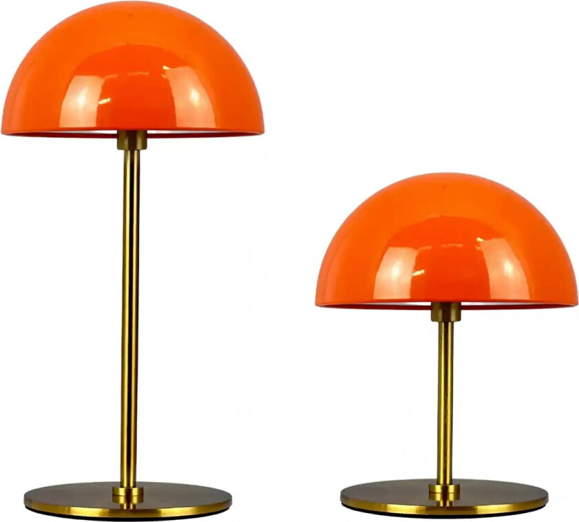 Along Led Minibordlampe Orange/Messing 2 Stk. I Æske - Orange - ONE SIZE
