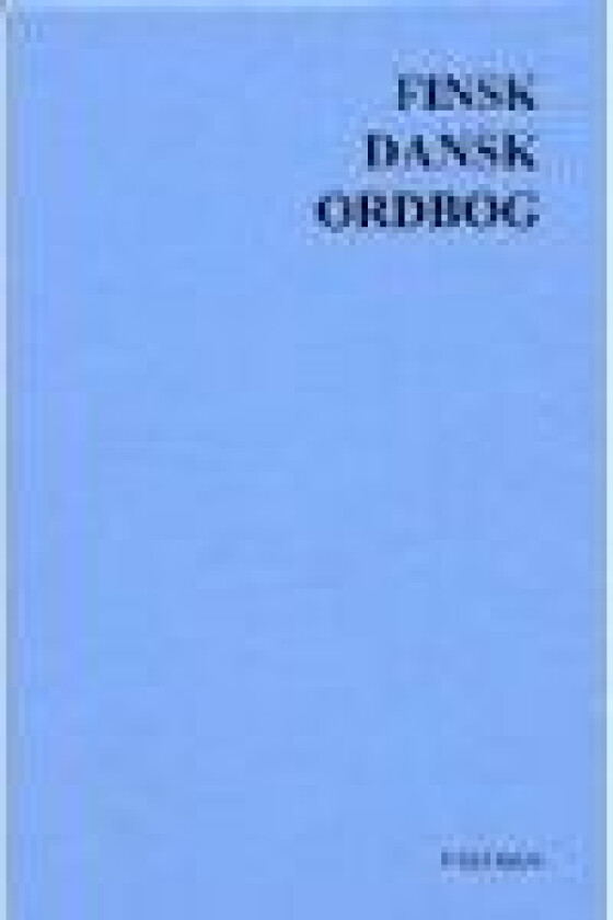 Finsk-dansk ordbog Reijo Pajuoja Språk: mul