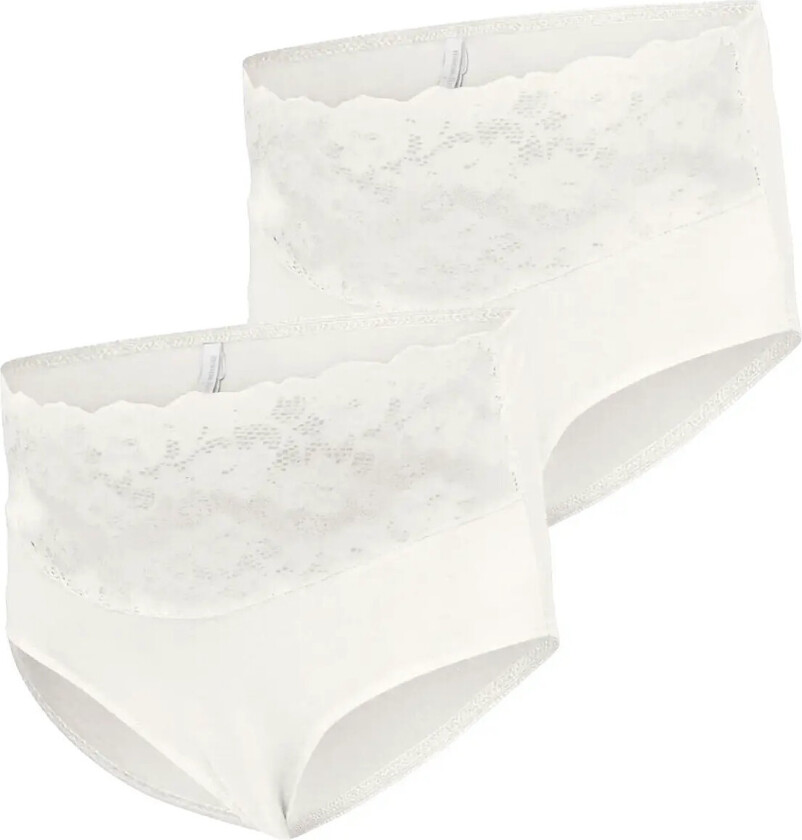 Mlalberta Lace Panties Hw 2-P Noos - White - S