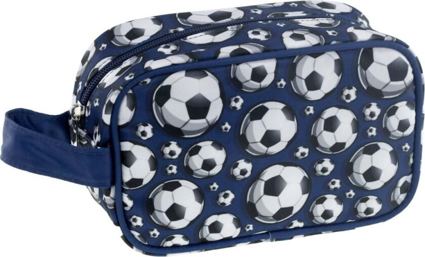Toiletry Bag Football Blue
