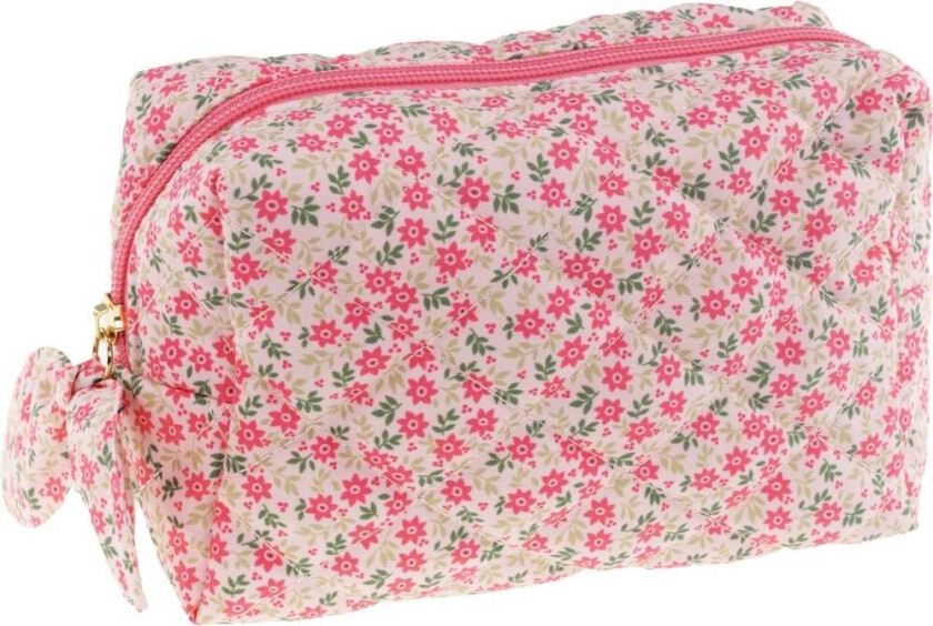 Toiletry Bag Pink w/Flowers
