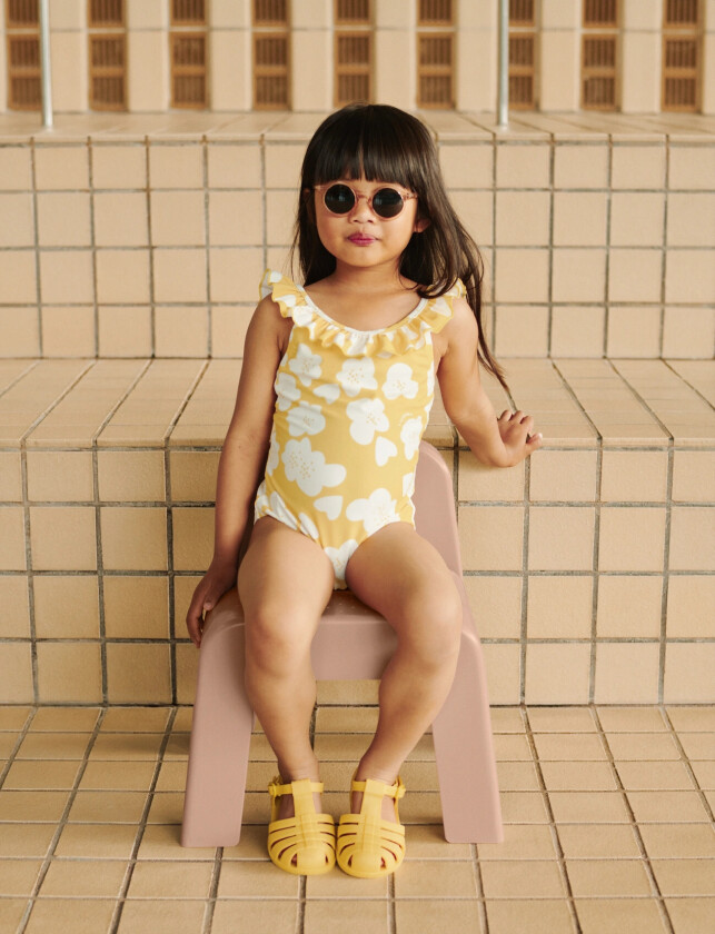 Kallie Printed Swimsuit - Yellow - 128