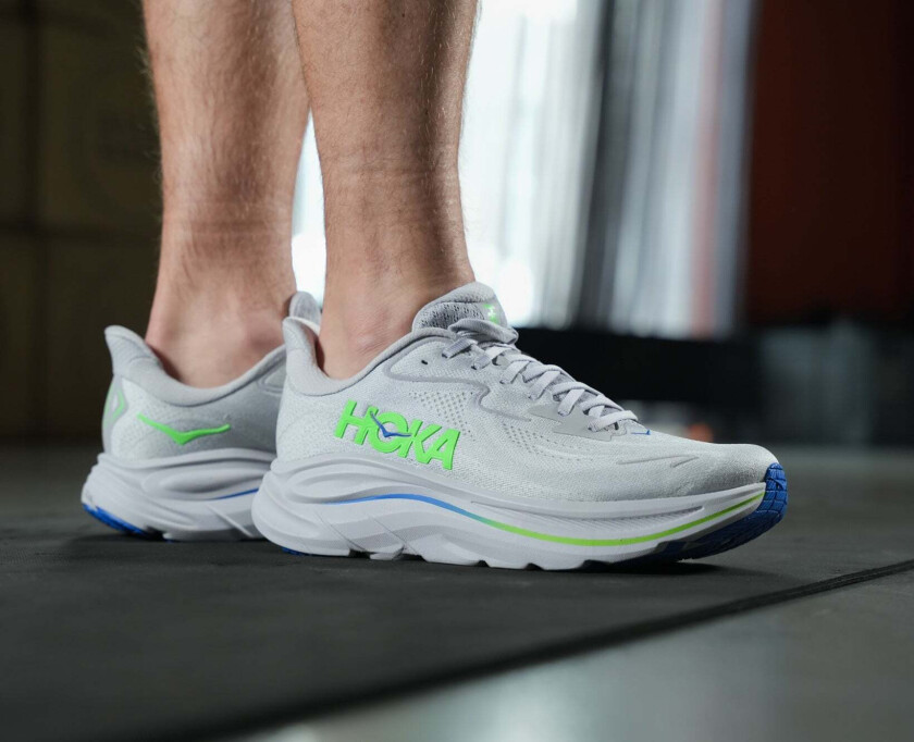 M CLIFTON 10 Ash Grey / Neon Green, EU 48