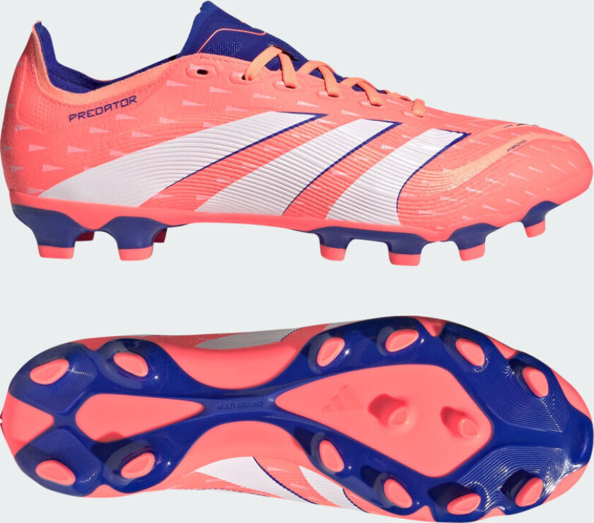 Predator League MG Coral Blaze - Oransje/Fottøy Hvit/Oransje - Multi Ground (MG), størrelse 42⅔