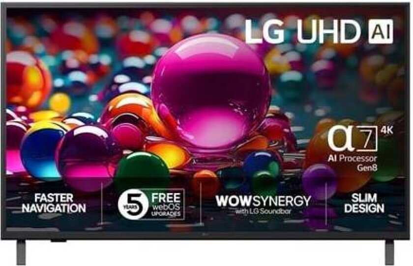 Flatskjerm-TV LED 43" UHD AI UA75 4K Smart TV 2025
