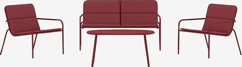 Fourni Sofasett - Rød