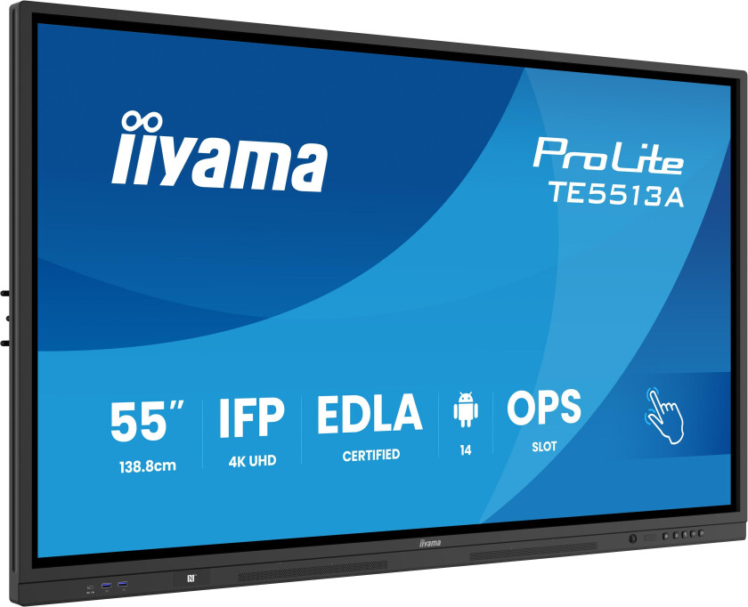 TE5513A-B2AG 55IN UHD IR 40P TOUCH AG WITH INTERACTIVE ANDROI