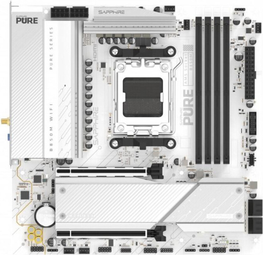 PURE B850M Hovedkort - AM5, DDR5, mATX, WiFi