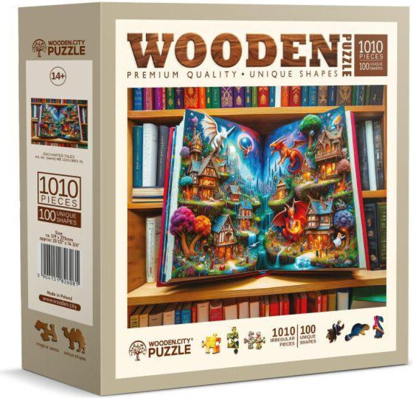 WoodenCity Puslespill - 1000 brikker - Fortryllede fortellinger