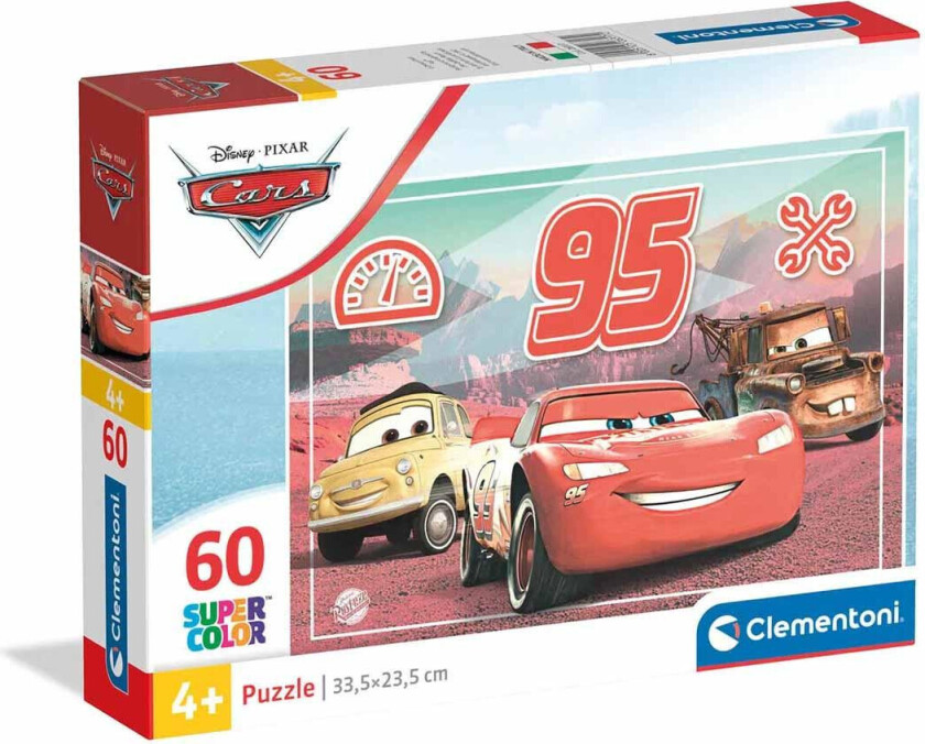 Puslespill - 60 brikker - Disney Pixar Biler