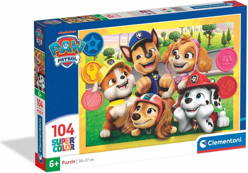 Puslespill - 104 brikker - Paw Patrol