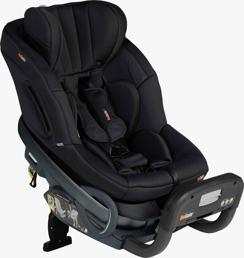 Stretch² Bilstol, Black Soft Breeze - Bakovervendte